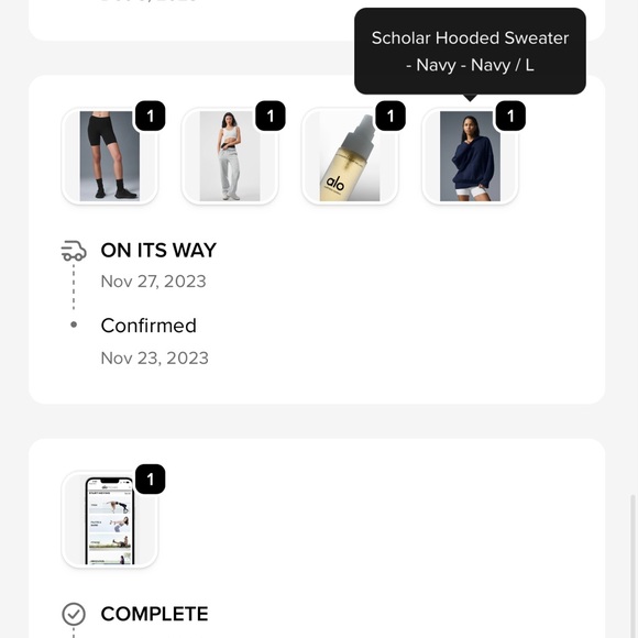 Alo Scholar Hooded Sweater - Picture 4 of 4